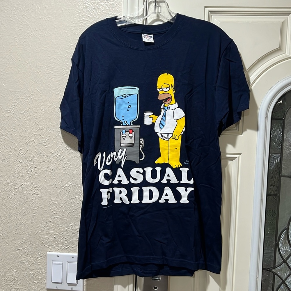 Pre-Owned: The Simpsons “Very Casual Friday” T-Shirt Size Meduim